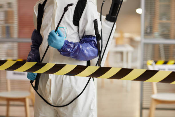 Professional Biohazard Cleanup technician working in Cutchogue, NY